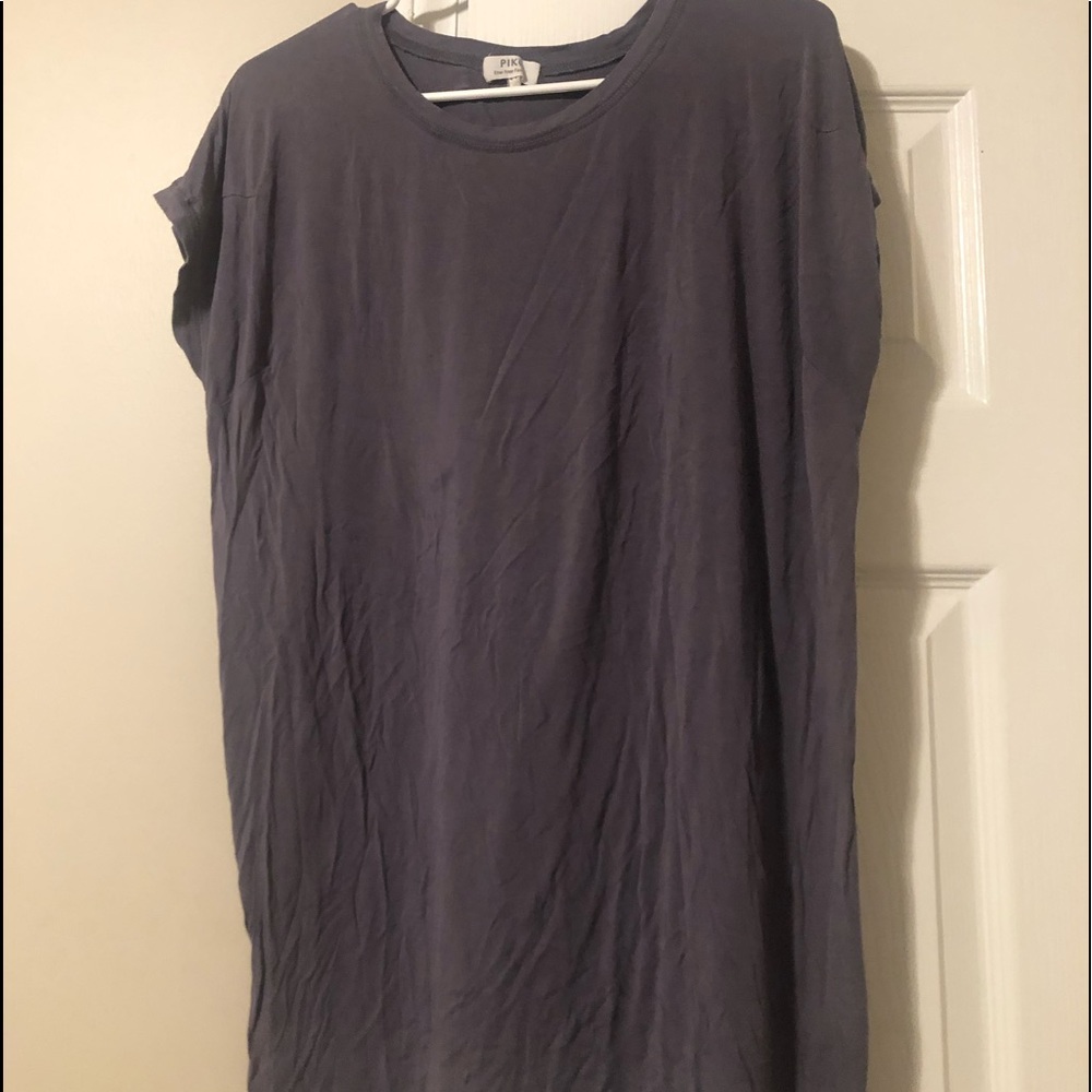Women grey piko t shirt